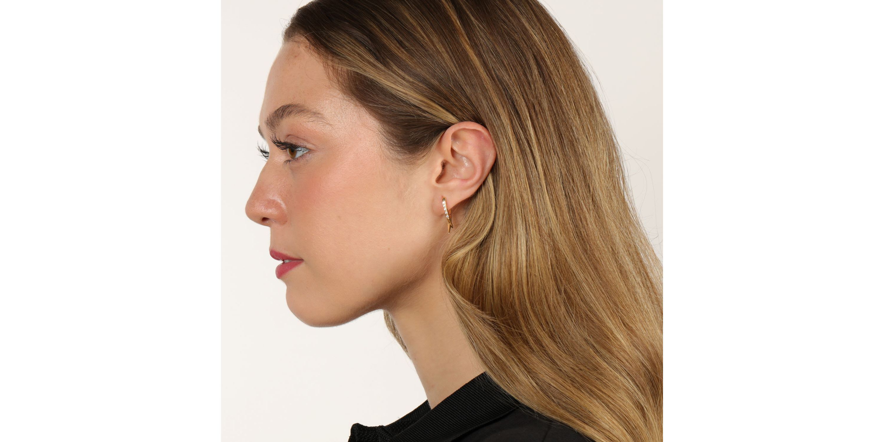 Lab Created Gemminded 1/10 ct. t.w. Lab-Grown Diamond Earrings in 18k Gold Over Silver