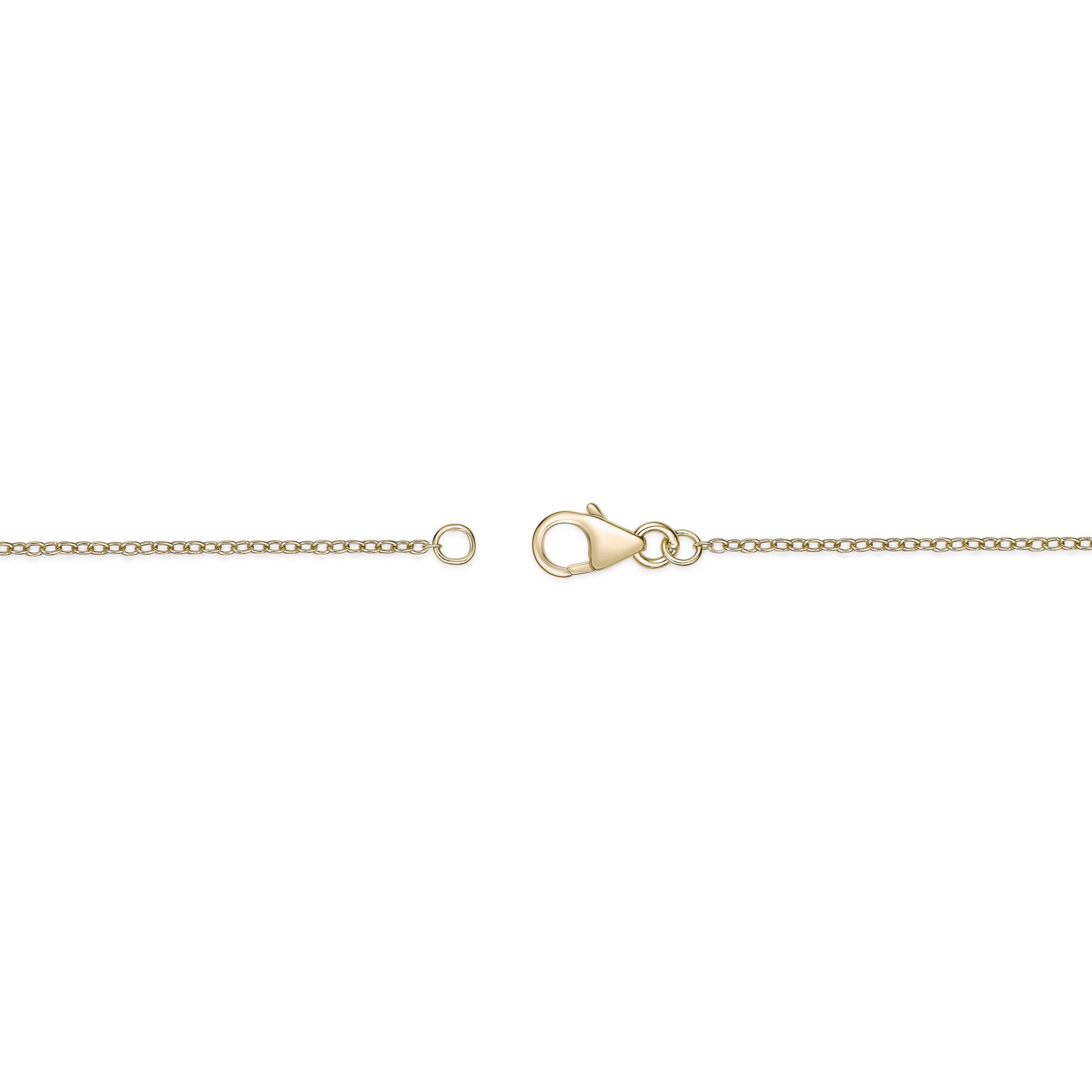 Lab Created Gemminded Lab-Grown Diamond Accent Star Pendant Necklace in 18k Gold Over Silver