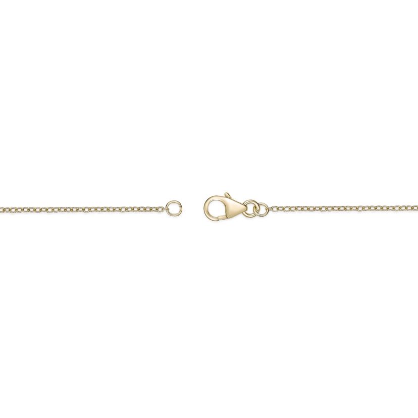 Lab Created Gemminded Lab-Grown Diamond Accent Star Pendant Necklace in 18k Gold Over Silver