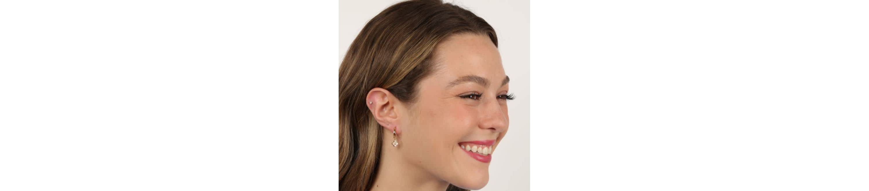 Lab Created Gemminded 1/10 ct. t.w. Lab-Grown Diamond Earrings in 18k Gold Over Silver