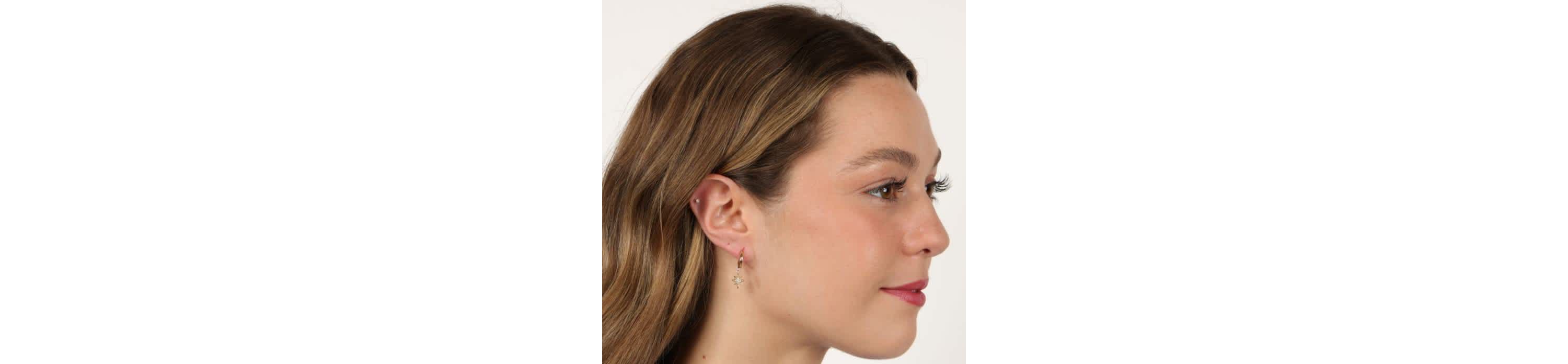 Lab Created Gemminded Lab-Grown Diamond Accent Earrings in 18k Gold Over Silver