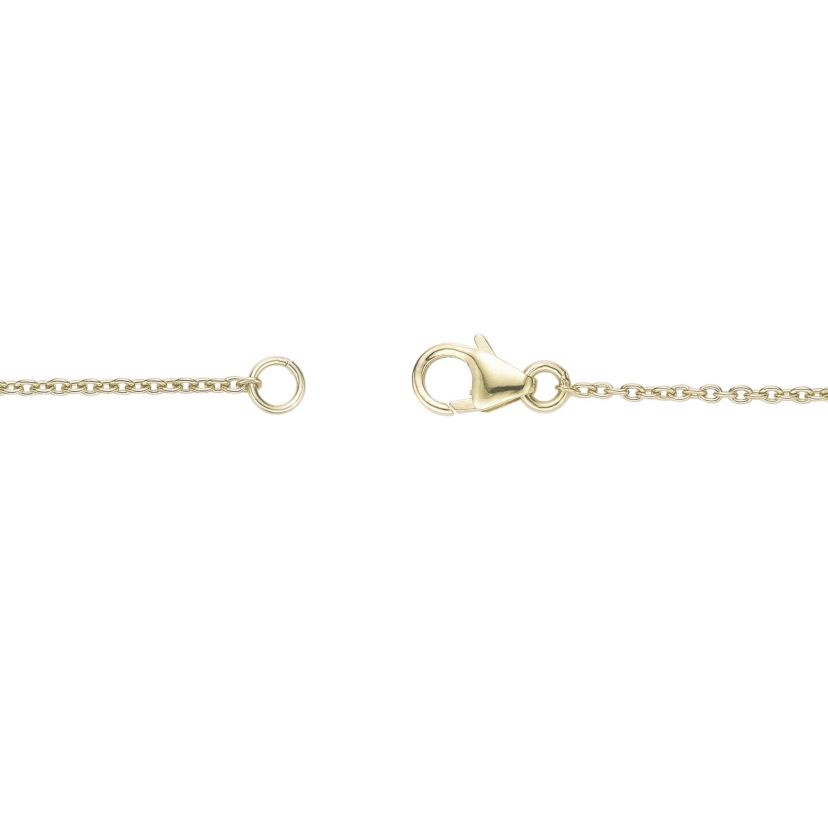 Lab Created Gemminded Lab-Grown Diamond Accent Framed Cross Pendant Necklace in 18k Gold Over Silver