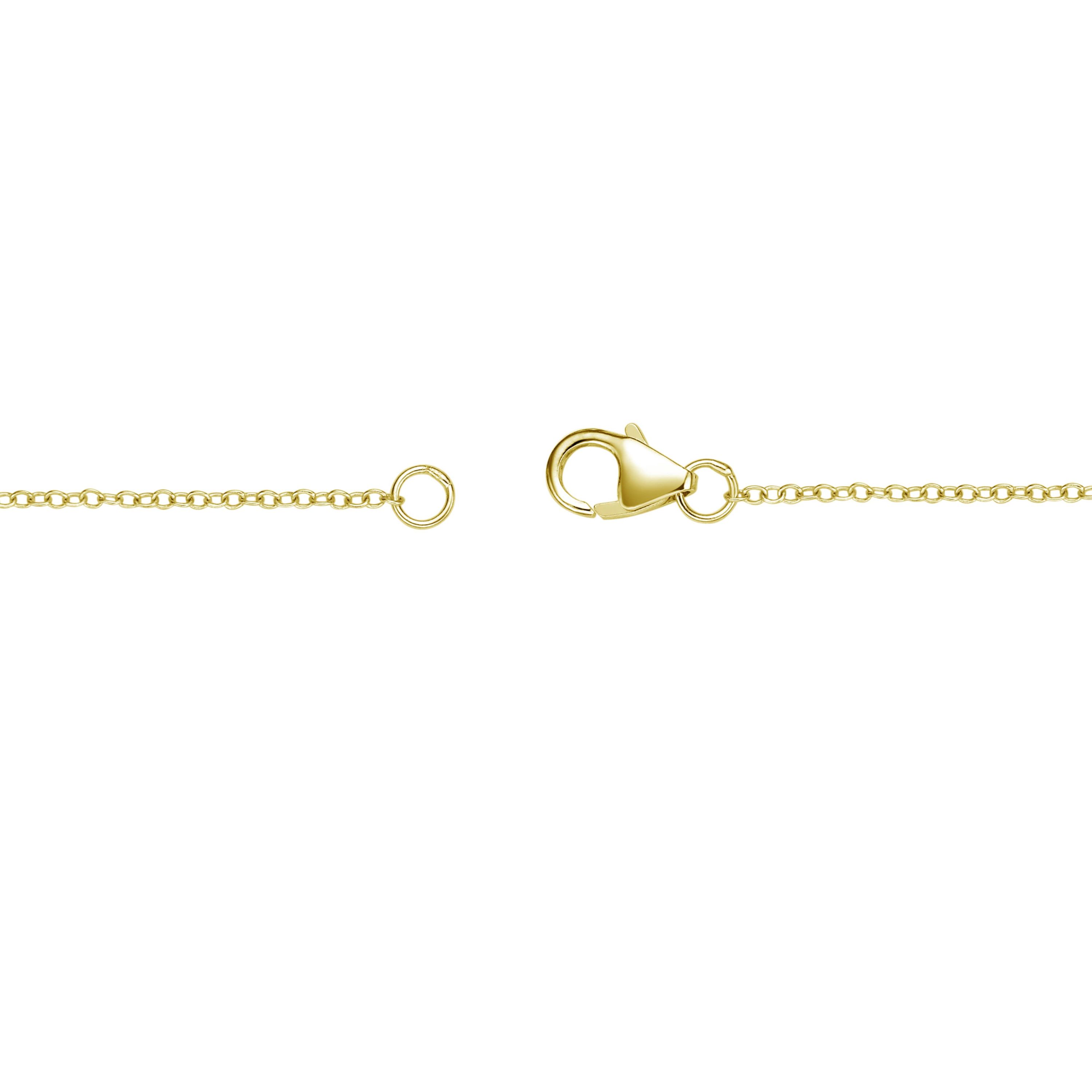 Lab Created Gemminded Lab-Grown Diamond Accent Bow Pendant Necklace in 18k Gold Over Silver
