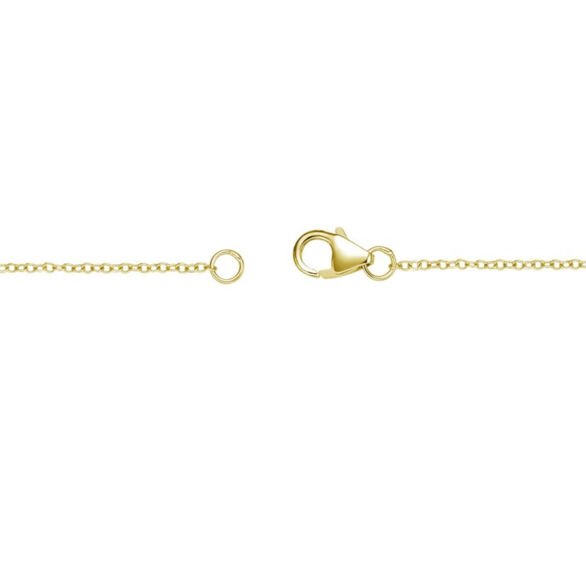 Lab Created Gemminded Lab-Grown Diamond Accent Bow Pendant Necklace in 18k Gold Over Silver