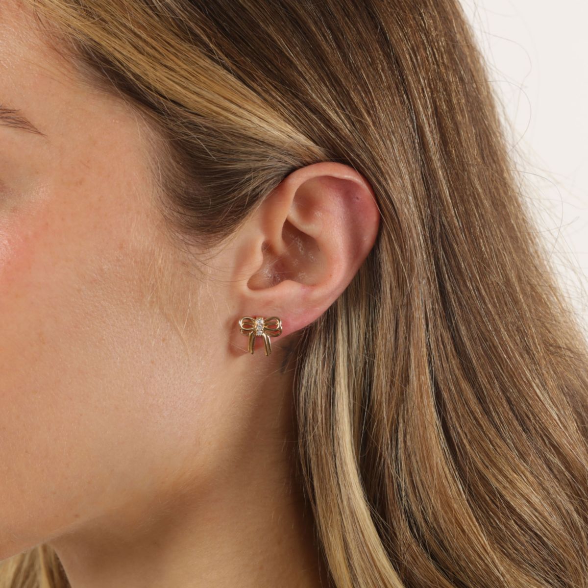 Lab Created Gemminded Lab-Grown Diamond Accent Earrings in 18k Gold Over Silver