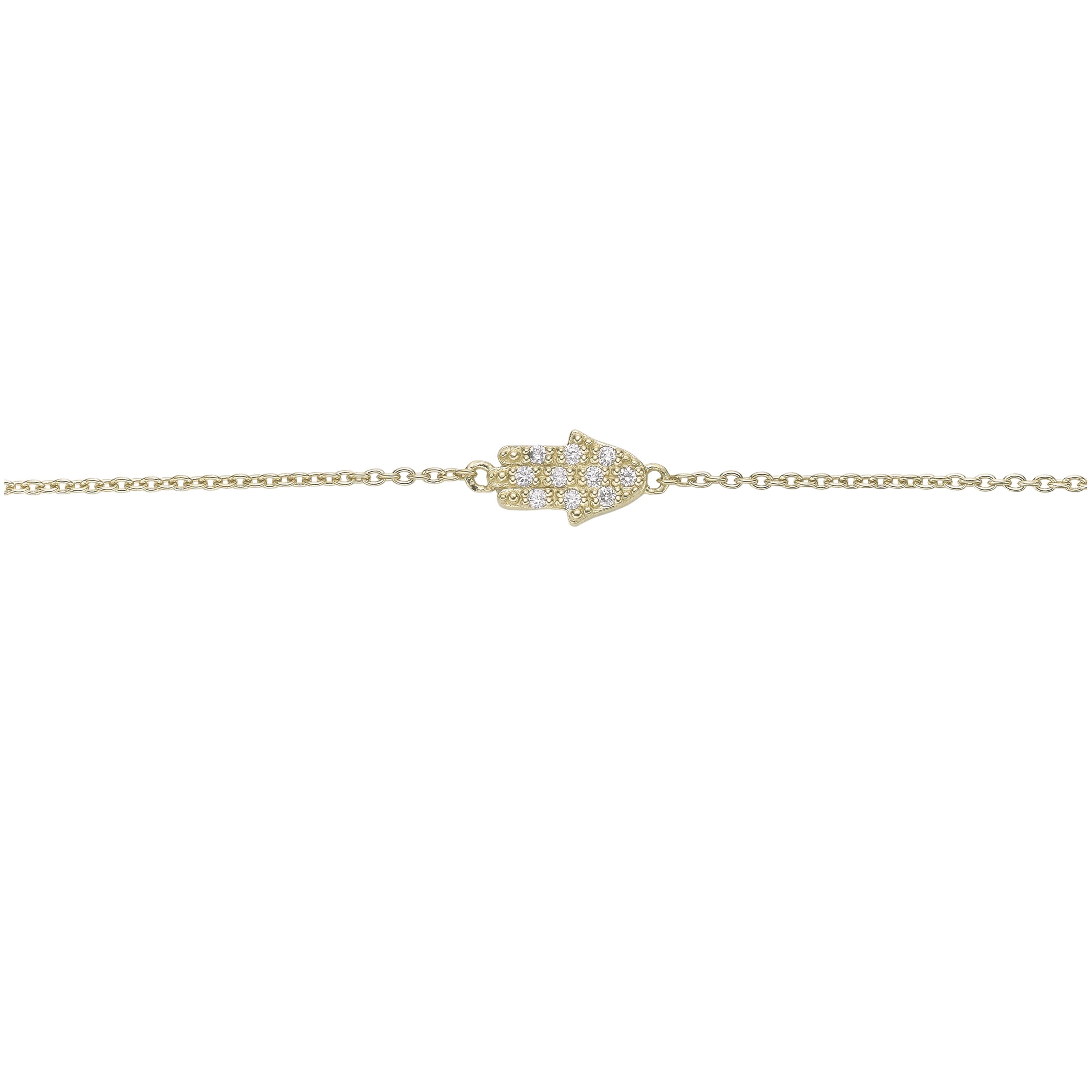 Lab Created Gemminded 1/10 ct. t.w. Lab-Grown Diamond Bracelet in 18K Gold Over Silver