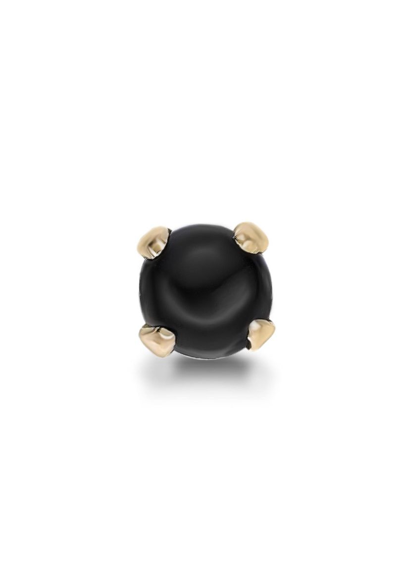 Lila Moon Onyx Nose Stud in 14K Gold
