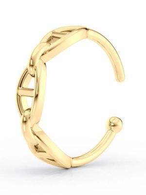 Lila Moon Open Nose Ring in 10K Gold Yellow