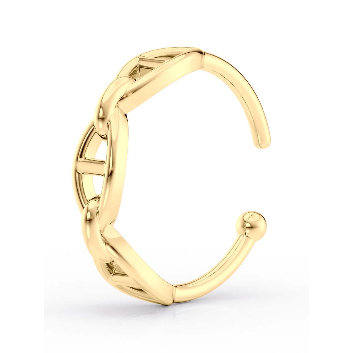 Lila Moon Open Nose Ring in 10K Gold