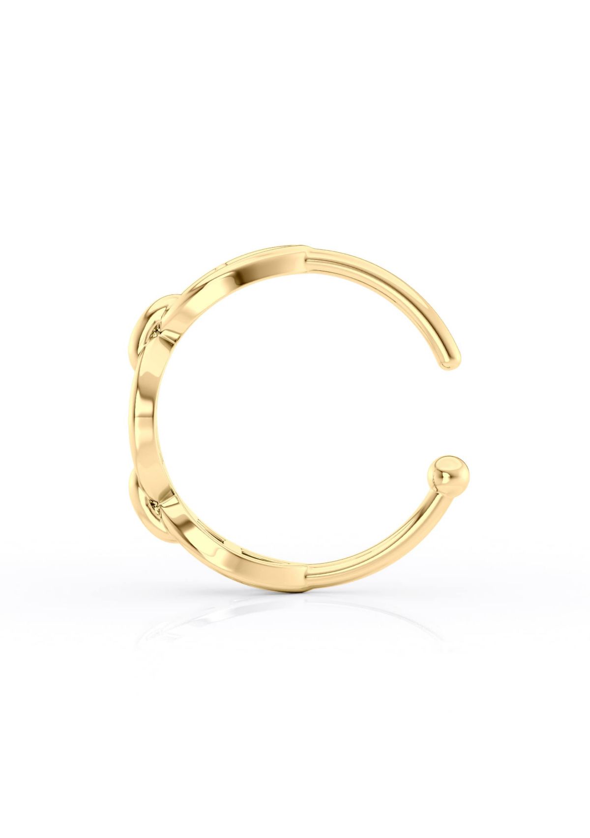 Lila Moon Open Nose Ring in 10K Gold