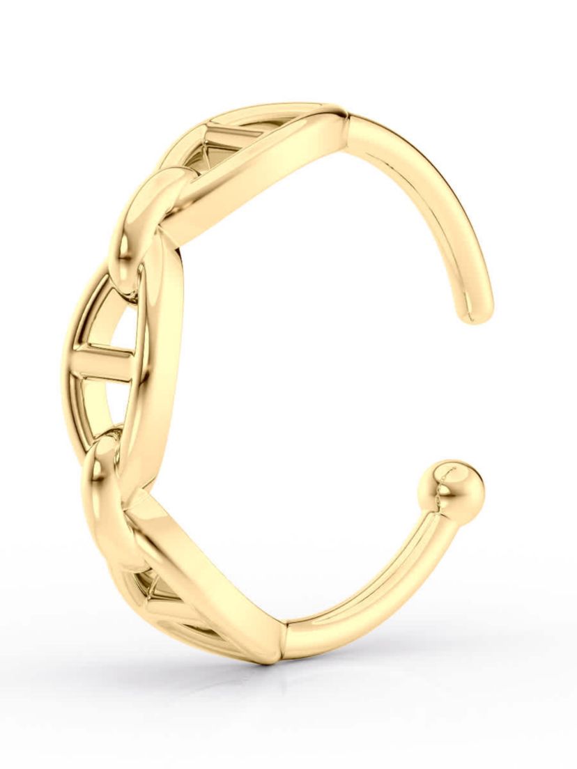 Lila Moon Open Nose Ring in 10K Gold