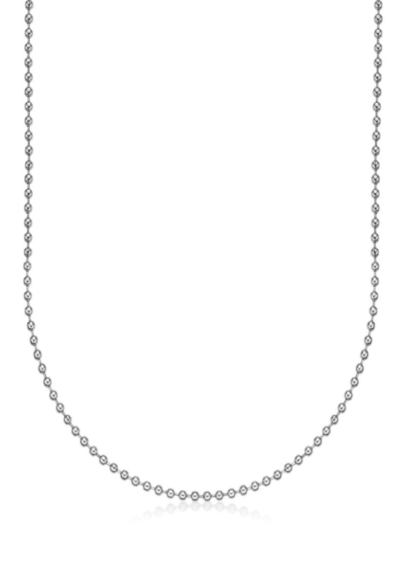Stainless Steel 1MM Replacement Ball Chain Necklace with Lobster Closure, 20" Length
