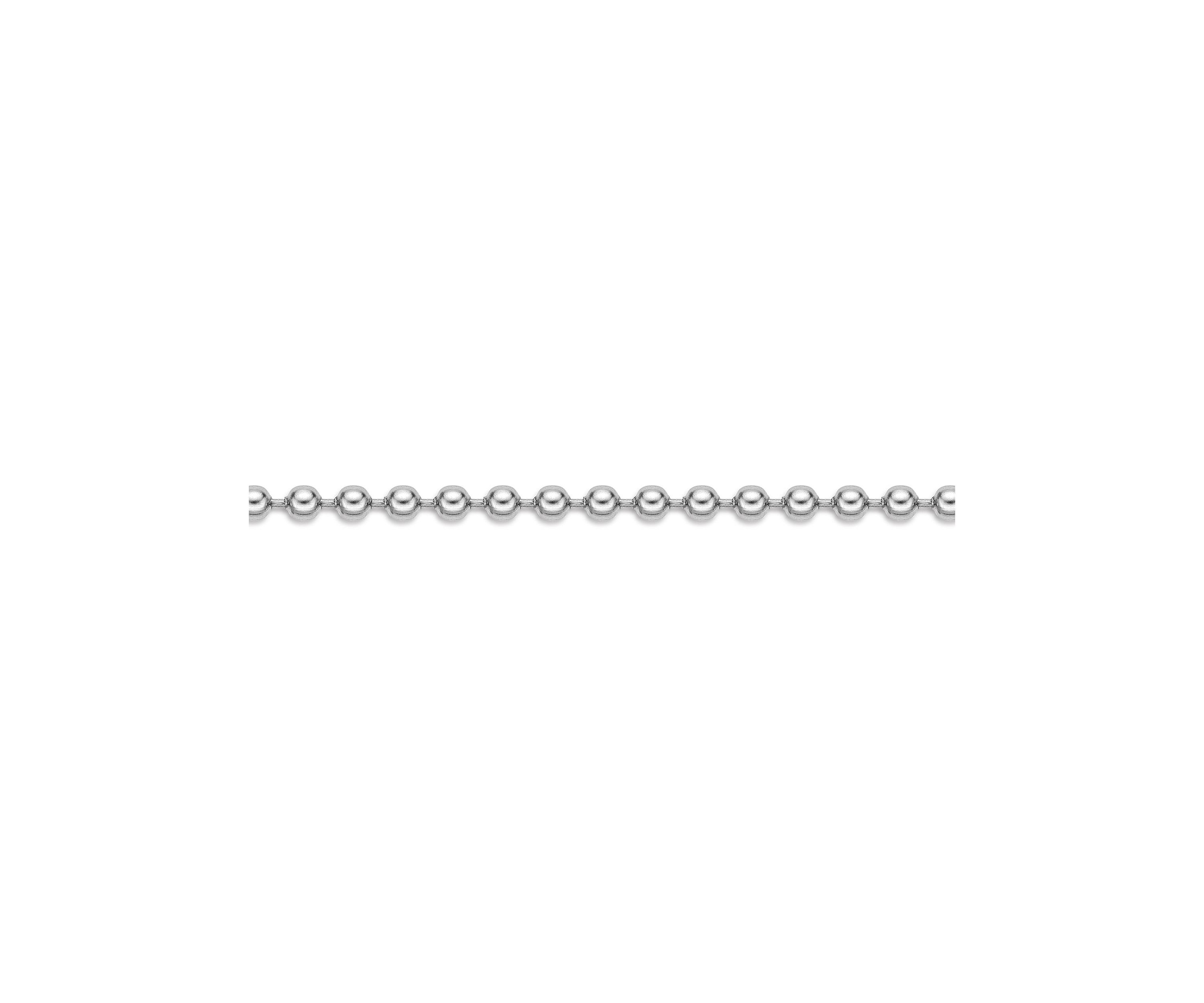 Stainless Steel 1MM Replacement Ball Chain Necklace with Lobster Closure, 20" Length