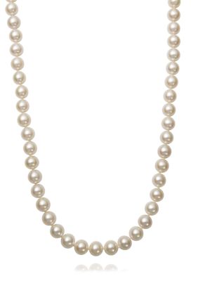 Amour de Pearl 7-8 Millimeter A Quality Cultured Freshwater Pearl 16 Inch Strand Necklace in 14k White Gold
