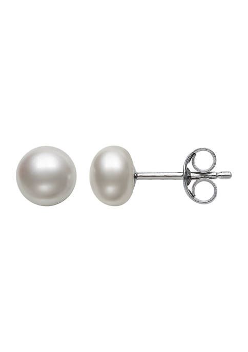 Amour de Pearl 5-6 Millimeter Button Shaped Cultured