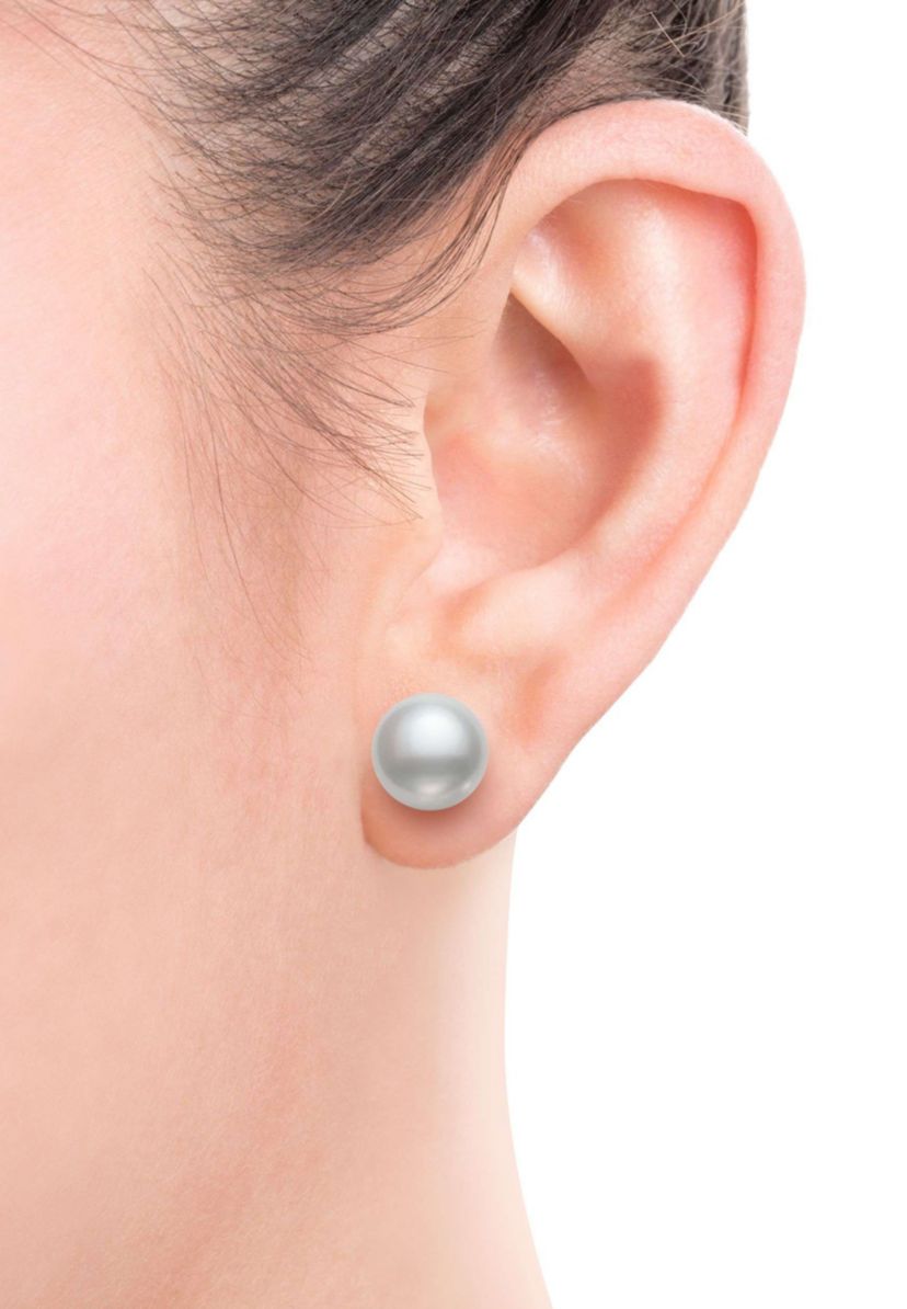 STERLING SILVER 3 PAIR 8-9MM FWP STUD SET