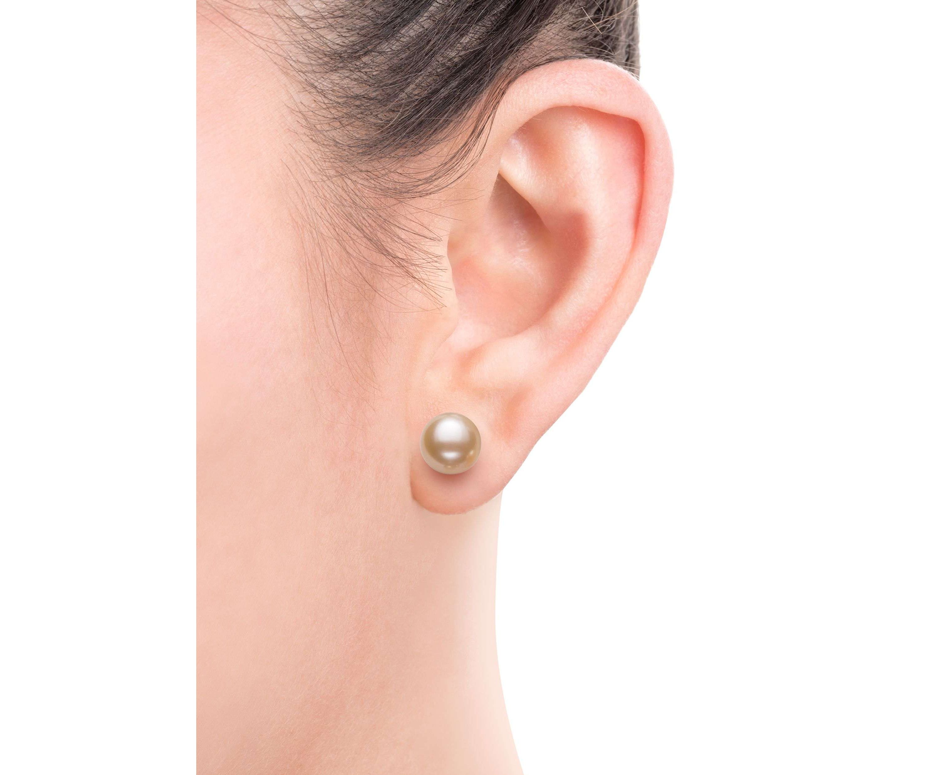 STERLING SILVER 3 PAIR 8-9MM FWP STUD SET