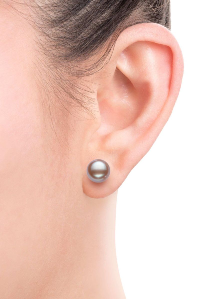 STERLING SILVER 3 PAIR 8-9MM FWP STUD SET