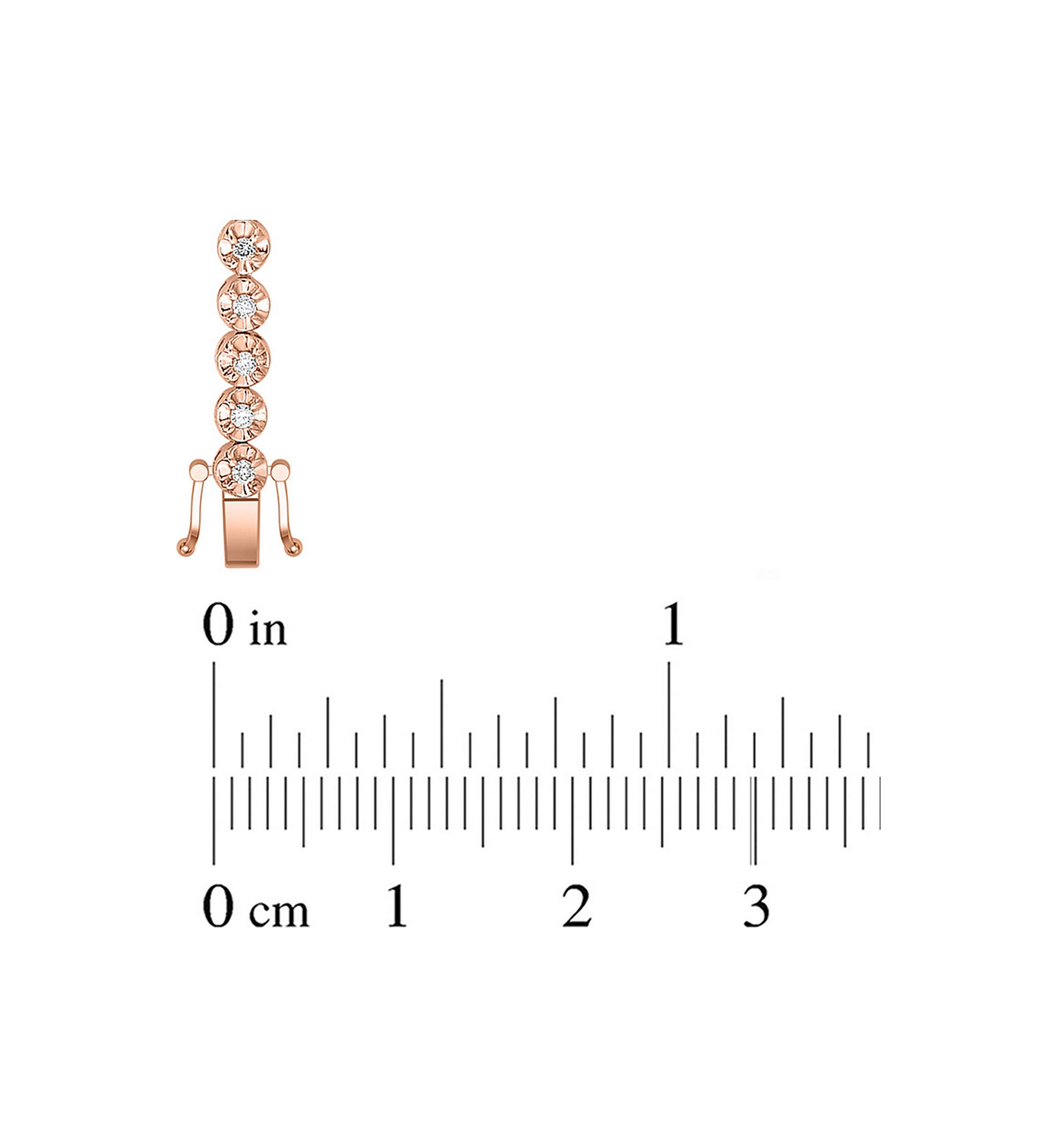 1/2 ct. t.w. Diamond Tennis Bracelet in 10K Rose Gold (I/I2)