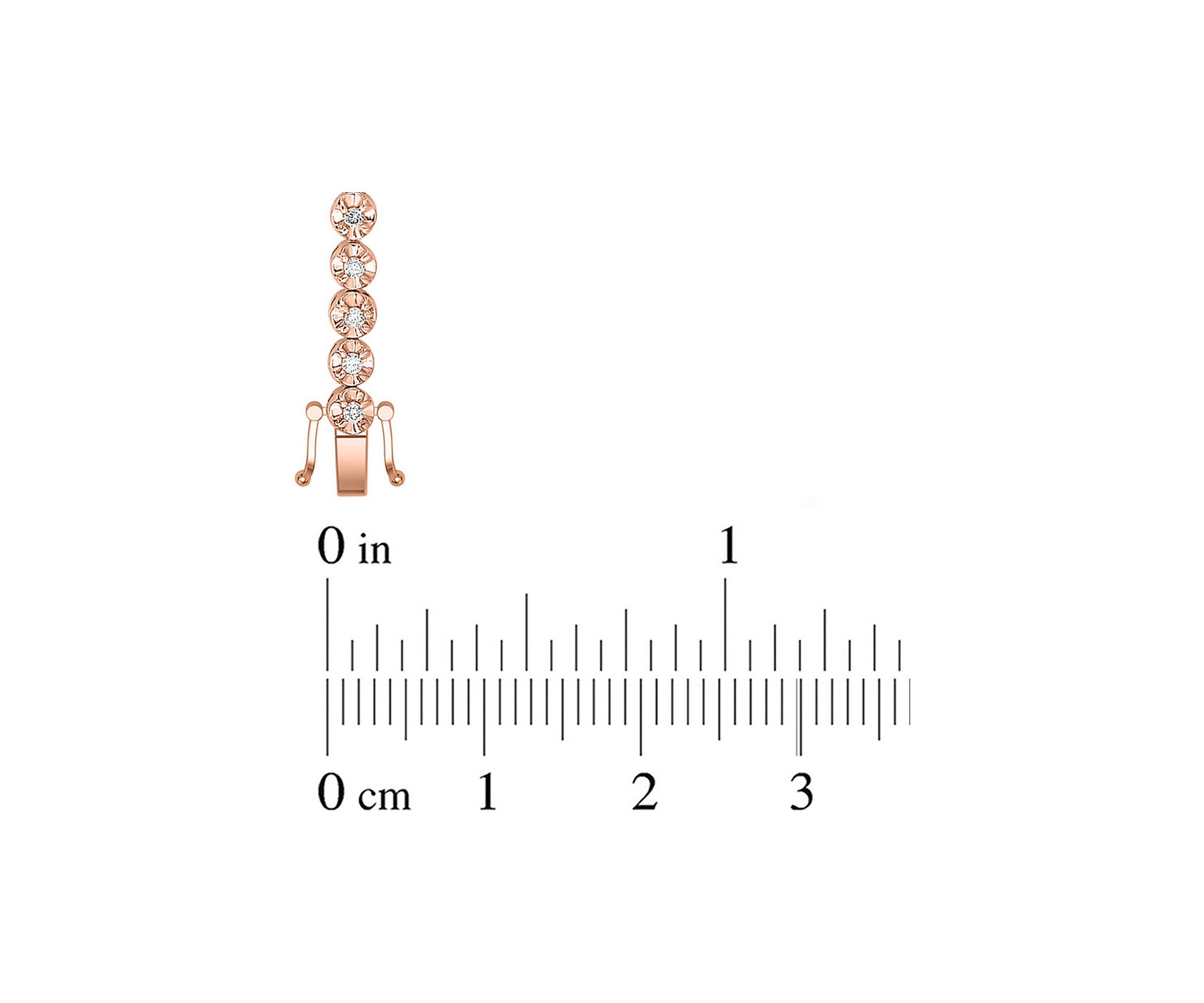 1/2 ct. t.w. Diamond Tennis Bracelet in 10K Rose Gold (I/I2)