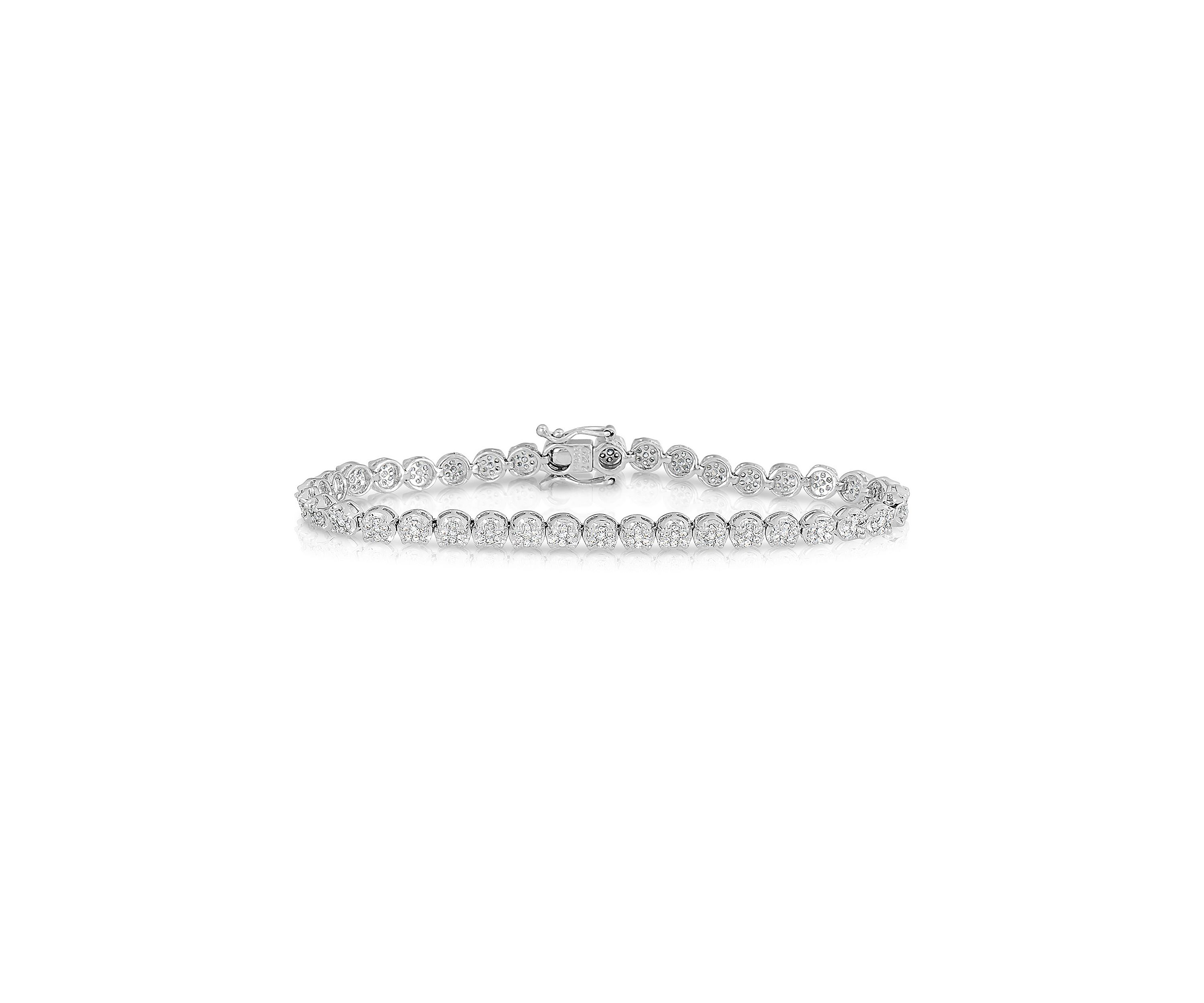 1.0 ct. t.w. Round-cut Diamond Tennis Bracelet in 10K White Gold