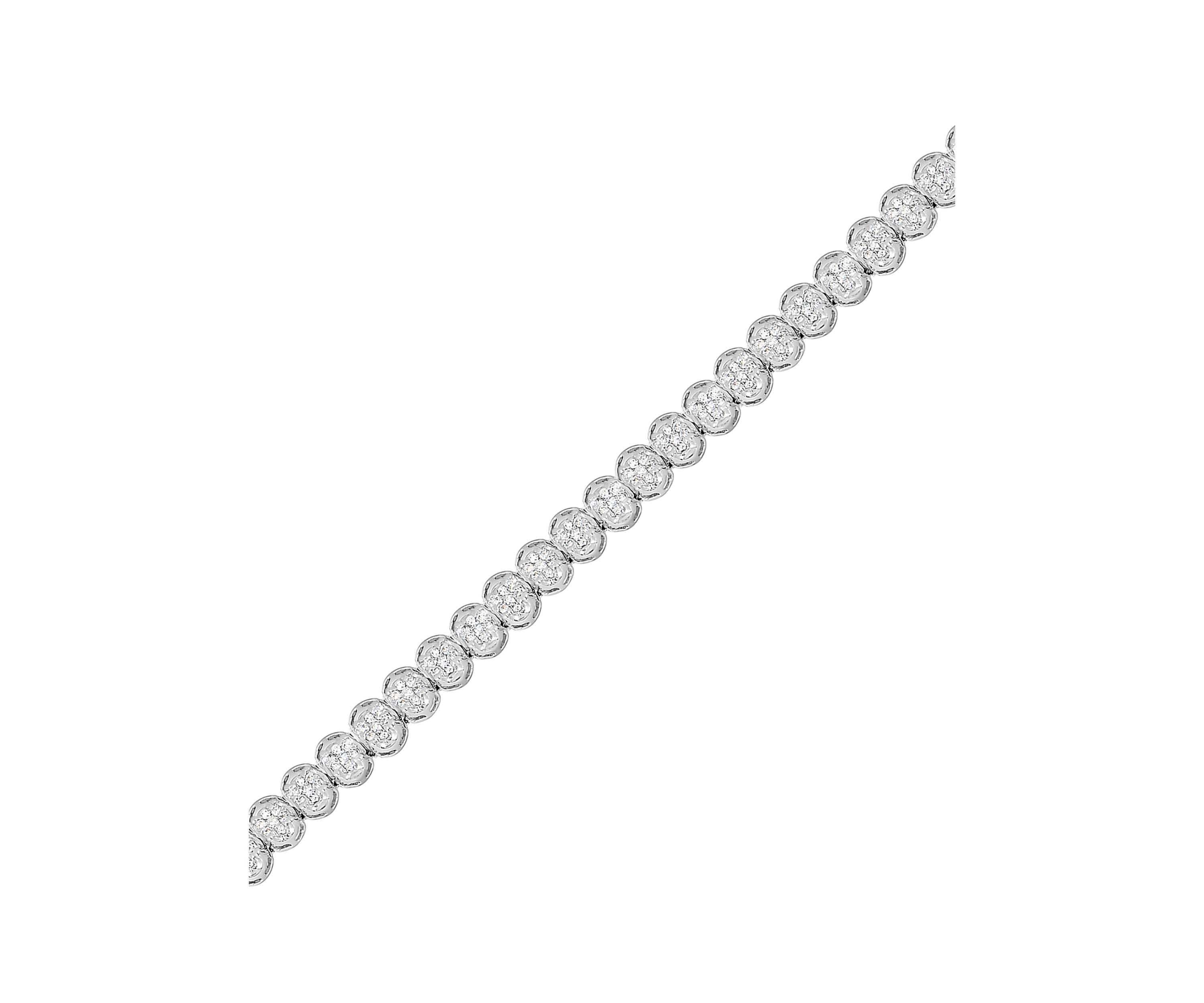 1.0 ct. t.w. Round-cut Diamond Tennis Bracelet in 10K White Gold