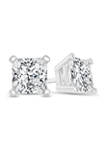 1/4 ct. t.w. Certified Princess-Cut Diamond Solitaire Stud Earrings in 14K White Gold (I/SI2)