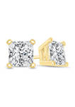 3/4 ct. t.w. Certified Princess-Cut Diamond Solitaire Stud Earrings in 14K Gold (I/SI2)