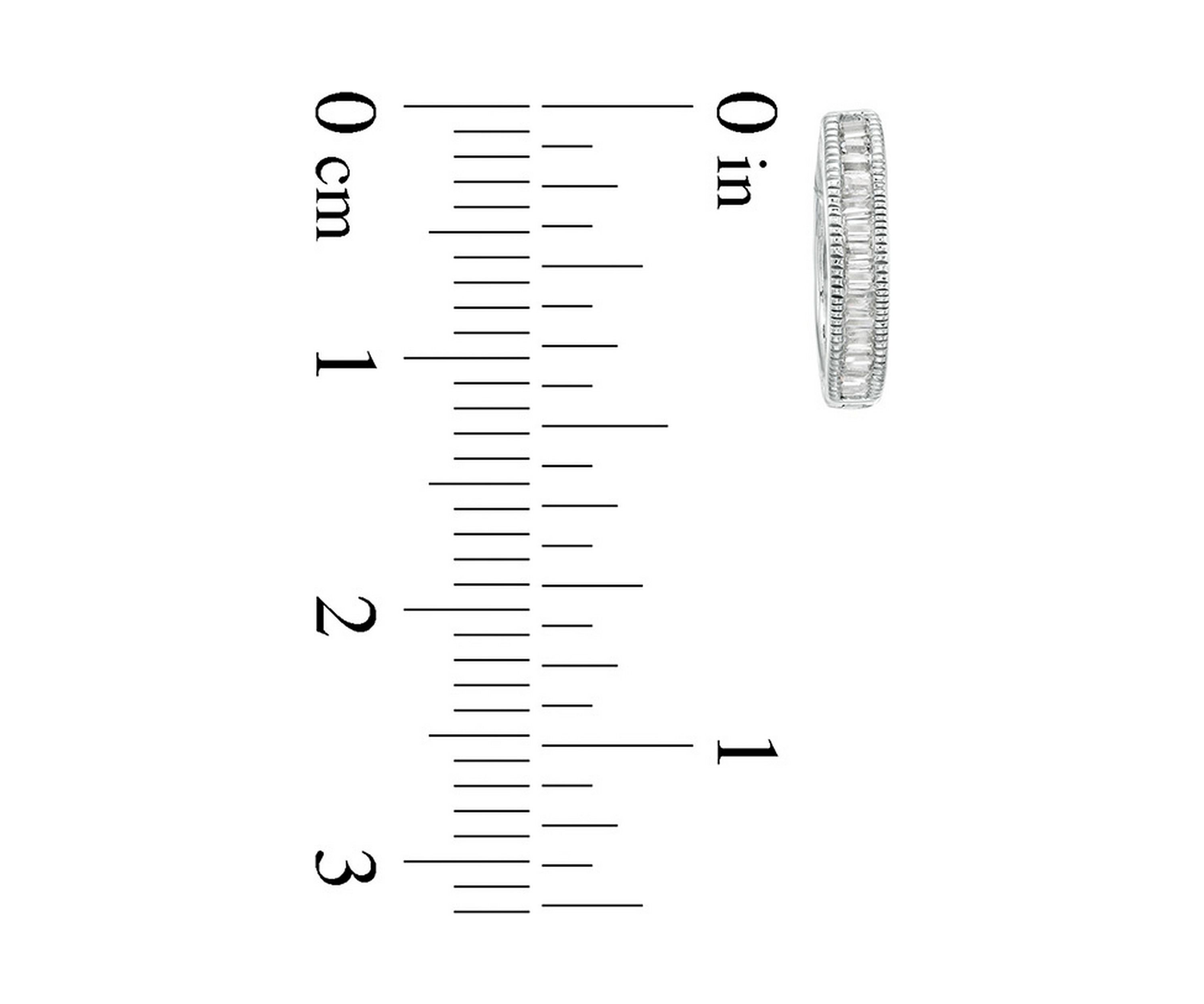 1/4 ct. t.w. Baguette Diamond Vintage-Style Hoop Earrings in 10K White Gold