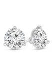 1.5 ct. t.w. Certified Diamond Solitaire Stud Earrings in 14K White Gold (I/SI2)