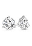 1/4 ct. t.w. Certified Diamond Solitaire Stud Earrings in 14K White Gold (I/SI2)