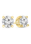 1/3 ct. t.w. Certified Solitaire Stud Earrings in 14K Gold (I/SI2)