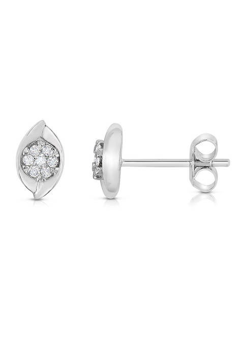 1/10 ct. t.w. Round-Cut Diamond Cluster Stud Earrings