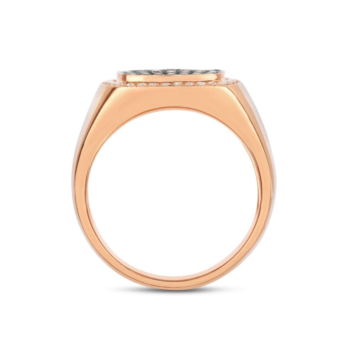 3/4CTW Diamond 14kt Gold Pink Ring