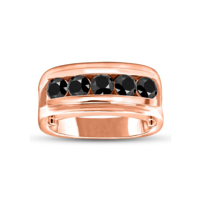 1-1/4CTW Diamond 14kt Gold Pink Ring
