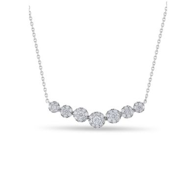 Diamaison 5/8CTW Diamond 10kt Gold White Necklace -  0827255890718