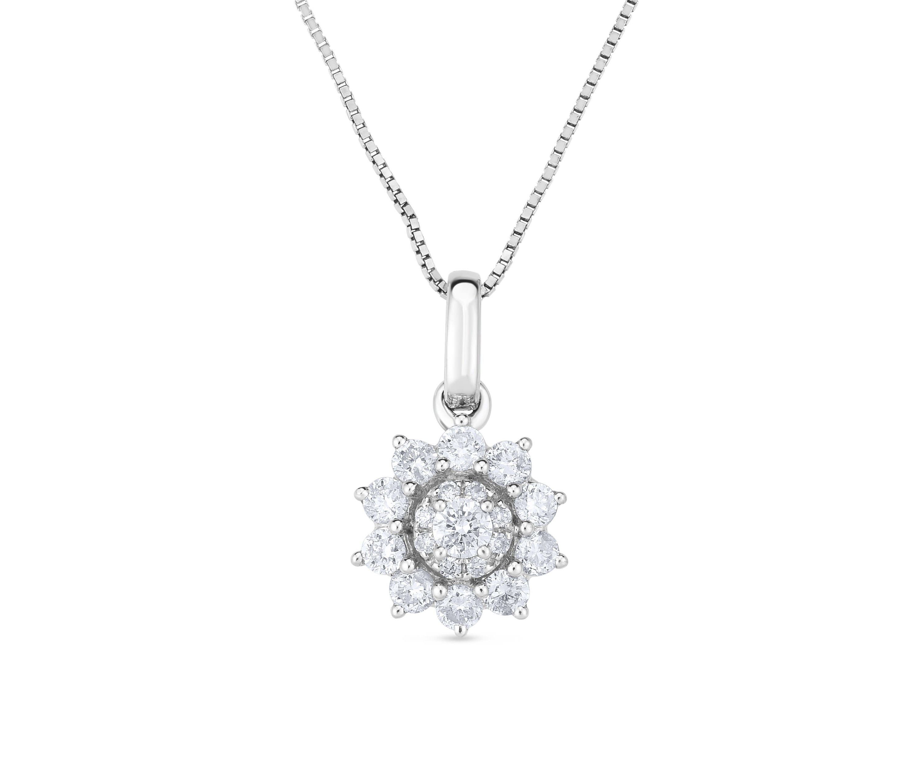 1/3CTW Diamond 10kt Gold White Pendant