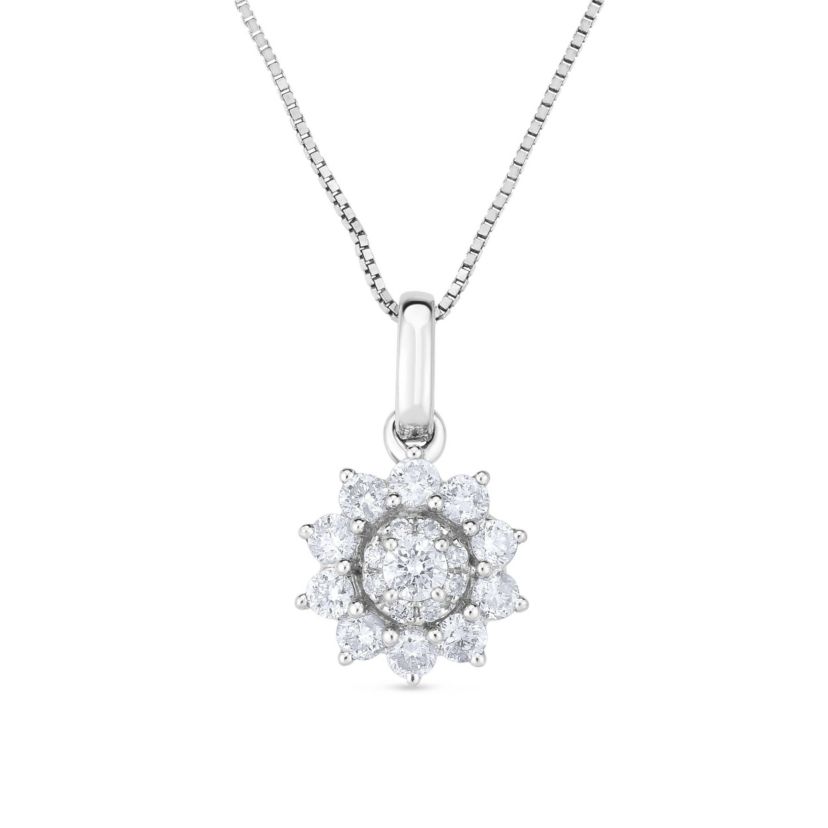 1/3CTW Diamond 10kt Gold White Pendant