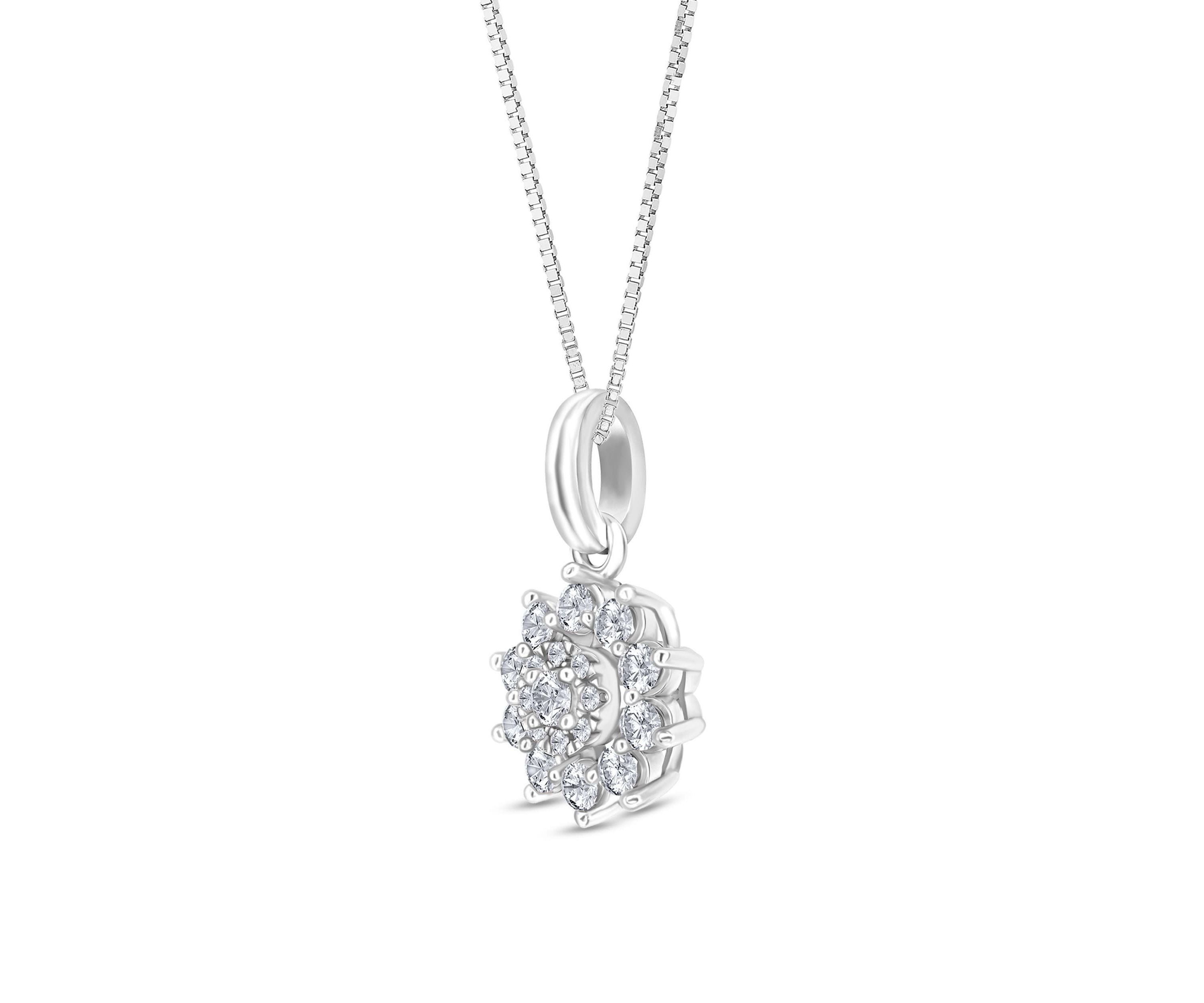 1/3CTW Diamond 10kt Gold White Pendant