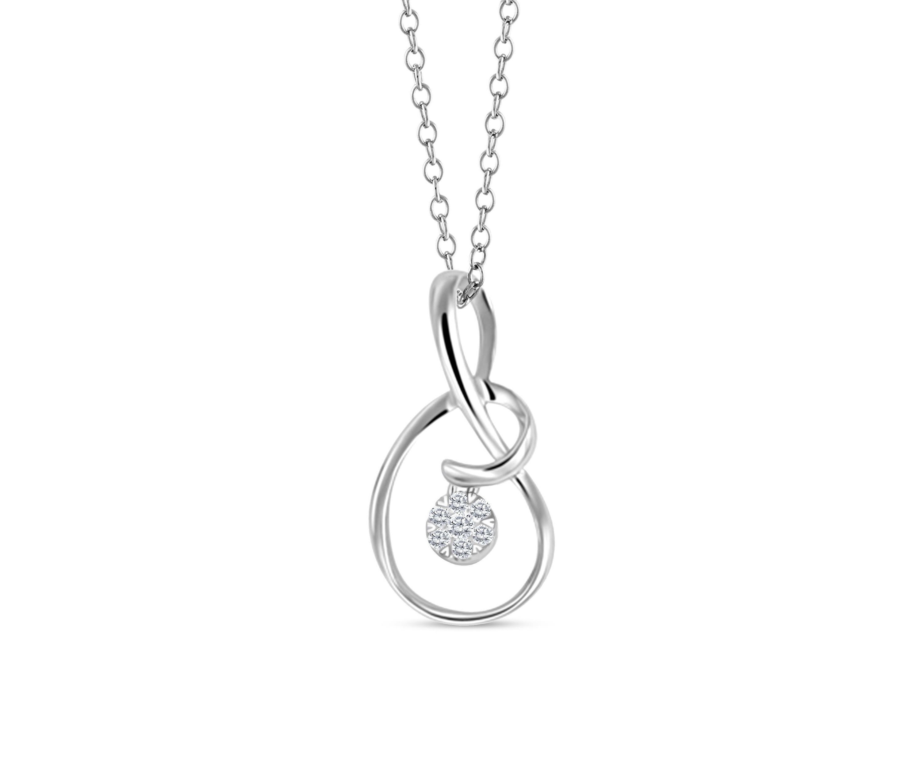 0.05CTW Diamond 10kt Gold White Pendant