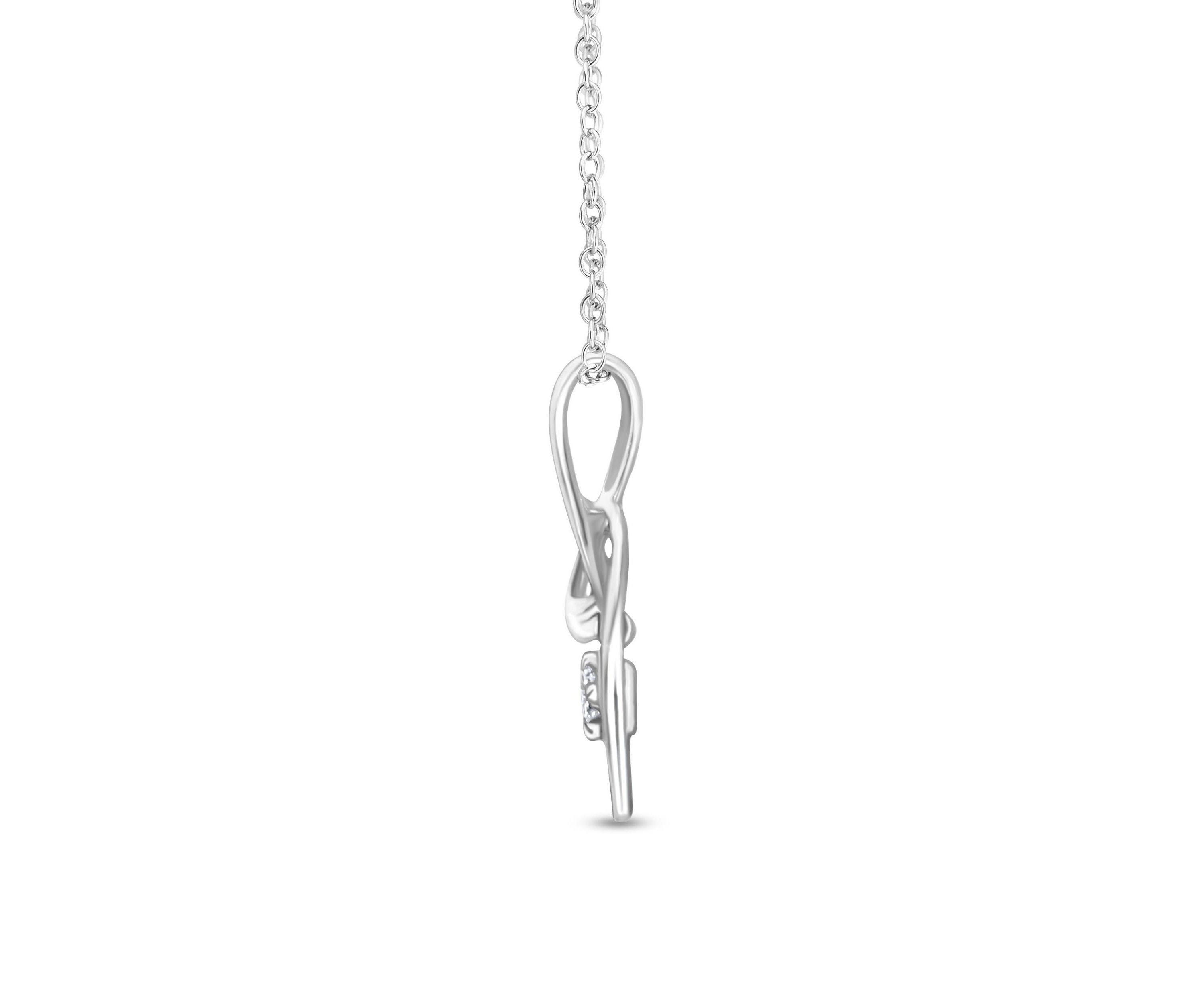 0.05CTW Diamond 10kt Gold White Pendant