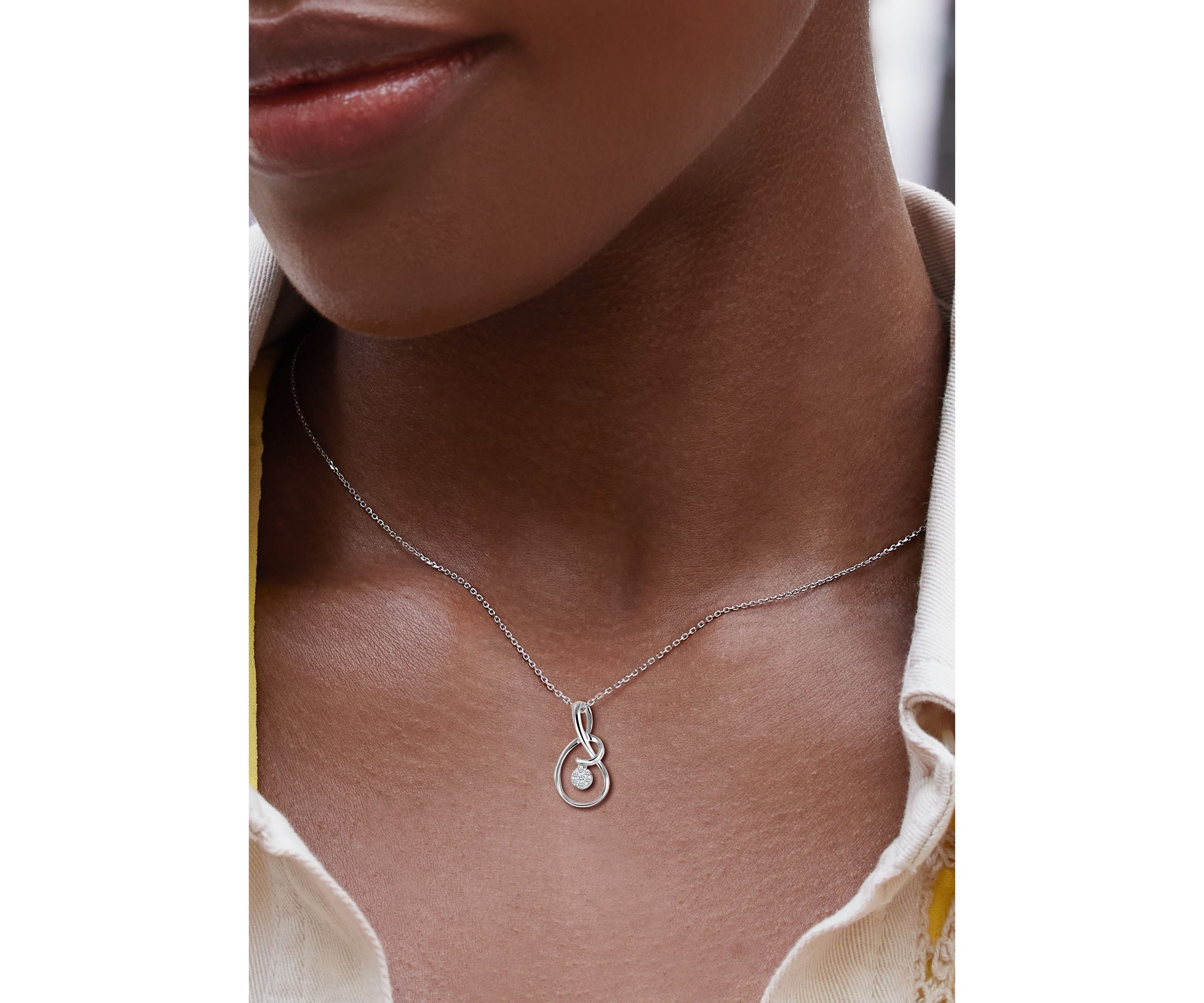 0.05CTW Diamond 10kt Gold White Pendant