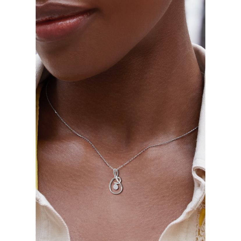 0.05CTW Diamond 10kt Gold White Pendant