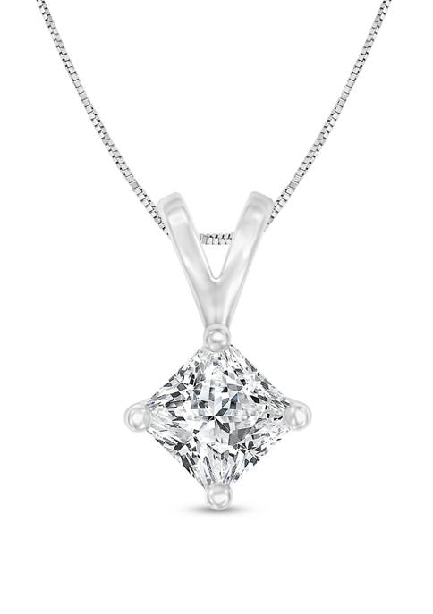 Diamour 1/4 ct. t.w. Certified Princess Cut Diamond