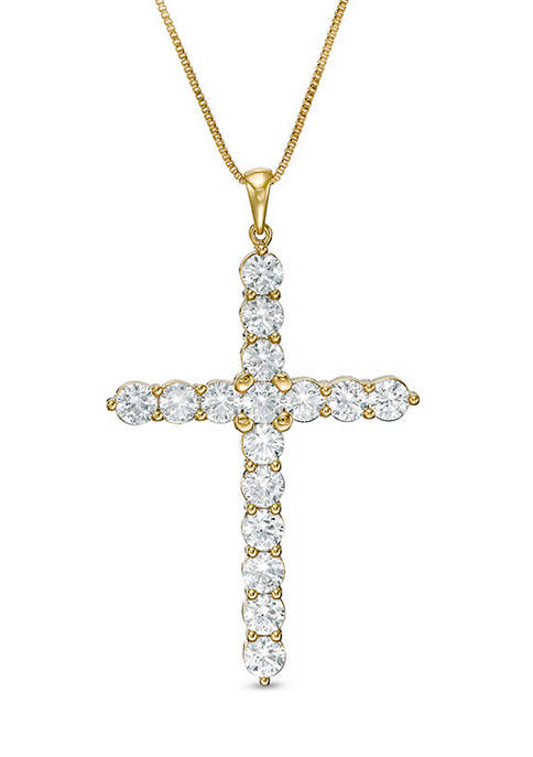 4 ct. t.w. Diamond Vintage-Style Cross Pendant in 14K Gold