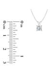 1/3 ct. Certified Princess-Cut Diamond Solitaire Pendant in 14K White Gold (I/SI2)
