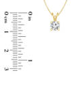 1/2 ct. t.w. Certified Diamond Solitaire Pendant in 14K Yellow Gold (I/SI2)