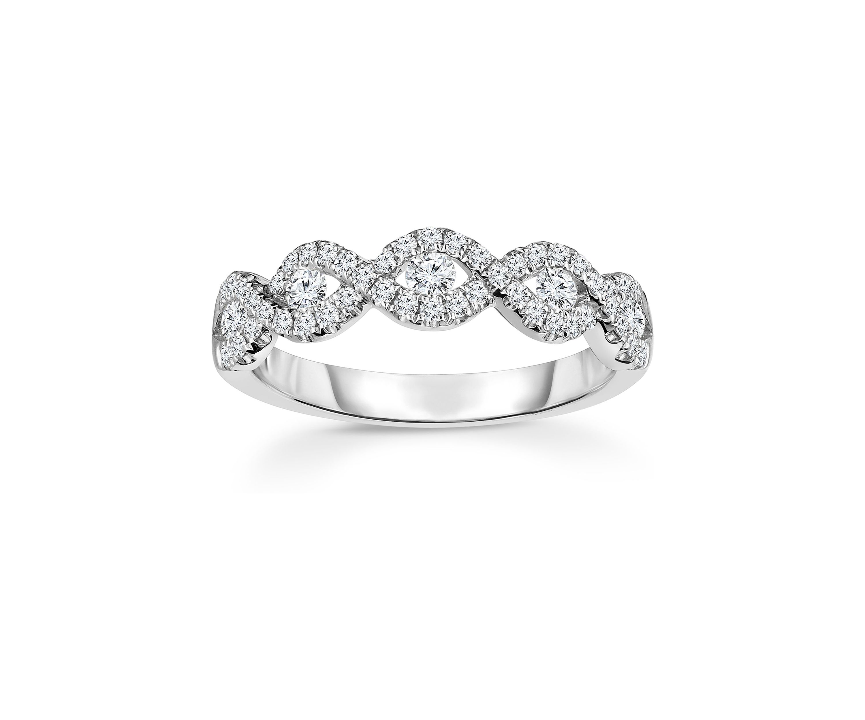 1/2 C.T.T.W Diamond 10K Ladies Bands