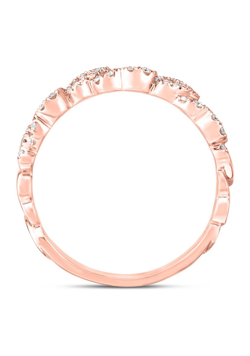 3/4 C.T.T.W Diamond 14K Ladies Bands