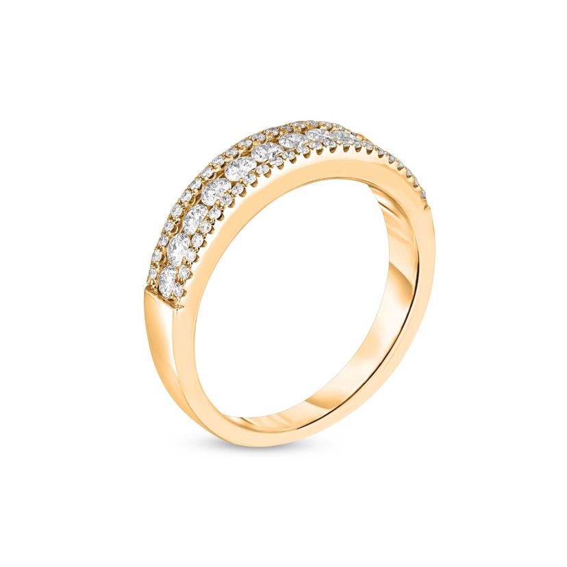 1/2CTW Diamond 10kt Gold Yellow Ring
